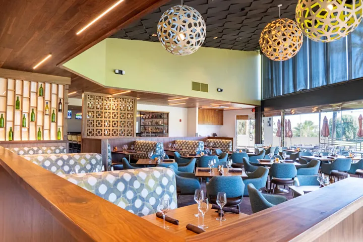 Inside booths and seating