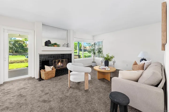 Living room staged
