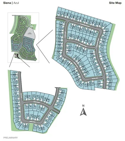 Azul at Siena Site Map