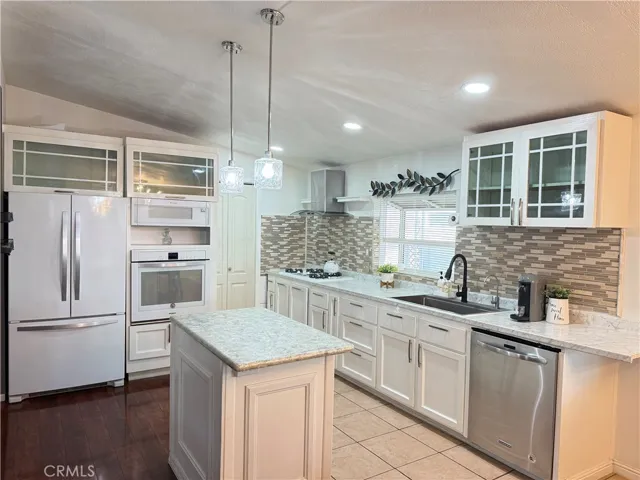 Kitchen has open layout