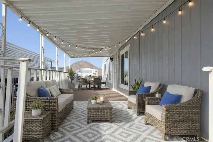 Side Patio has been virtually staged