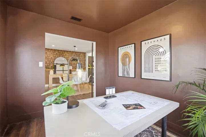 Bonus room with sliding glass doors
