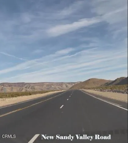 Recently Paved and Widened Sandy Valley