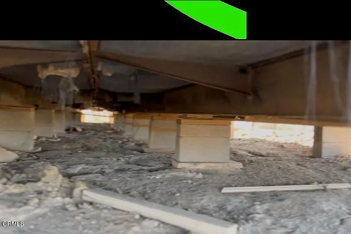 Piers Concrete Blocks under Mobile Home