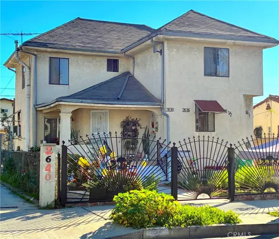 Front view of property: 3 bedroom-2 bath & a studio unit