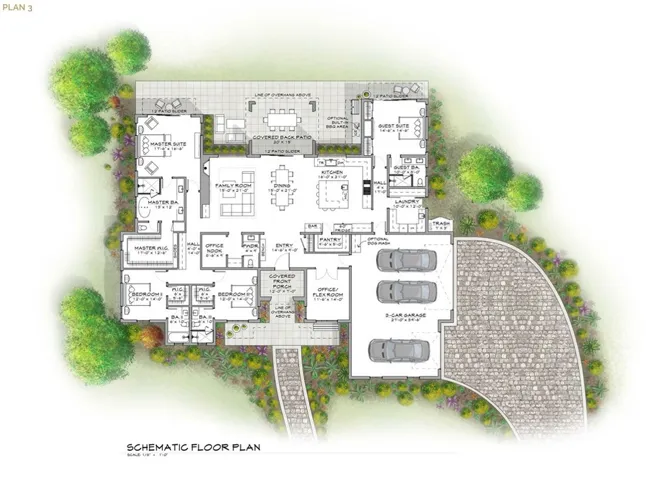 Plan 3 - 3,689 SF
