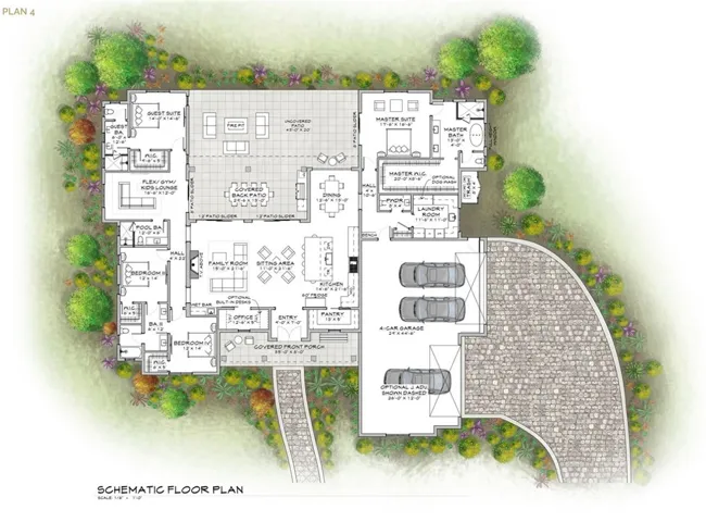 Plan 4 - 3,926 SF