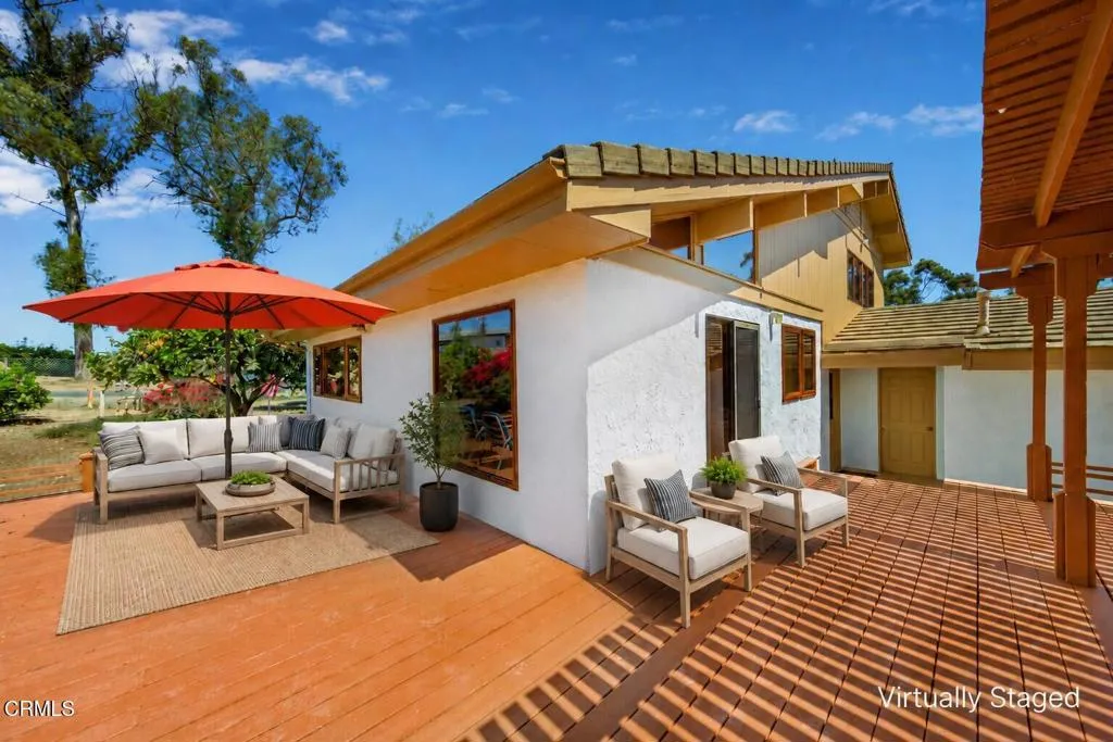 Backyard deck