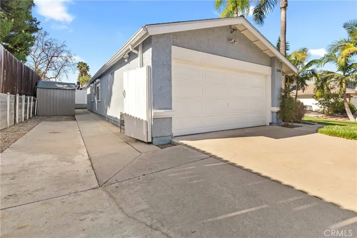 Left side view with gate open