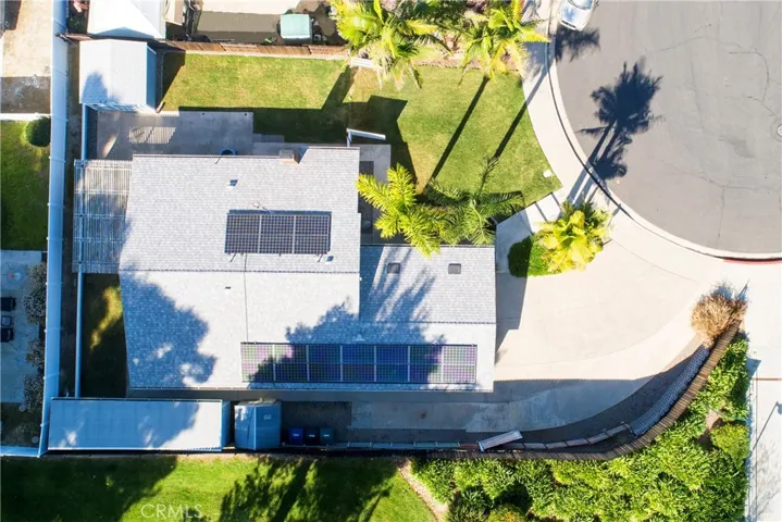 Top down view of property