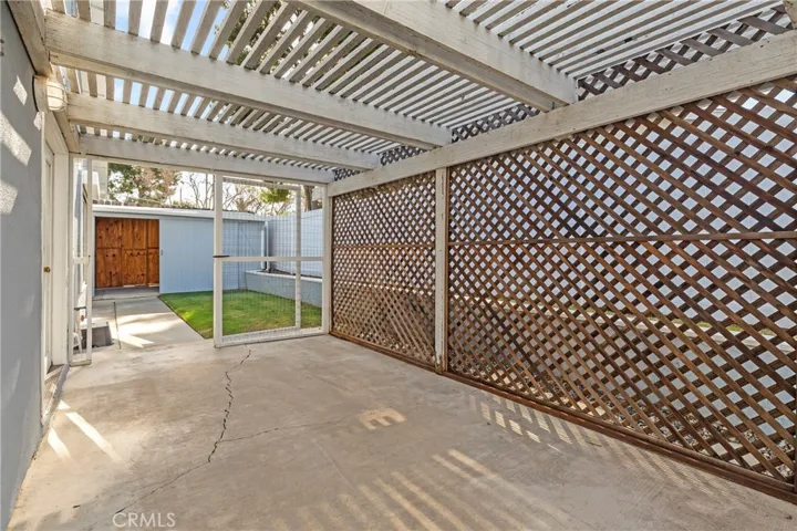 Rear patio