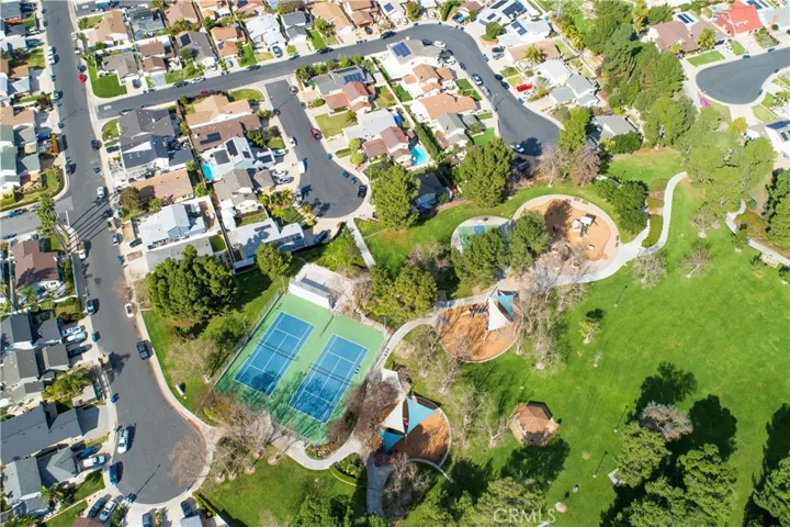 Areal view of Mountain View Park and Property