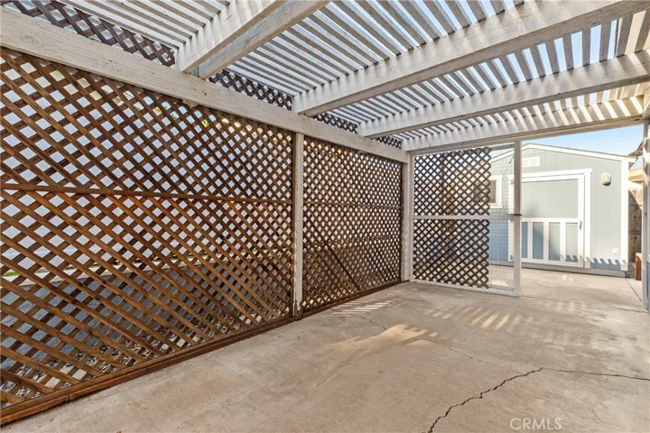 Rear patio