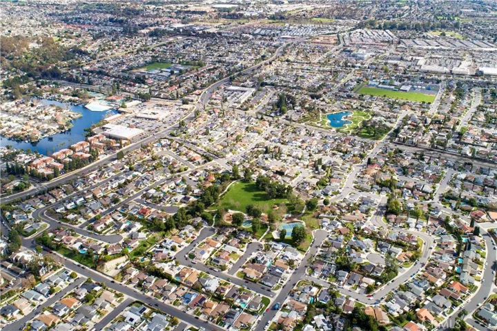 Areal view of neighborhood