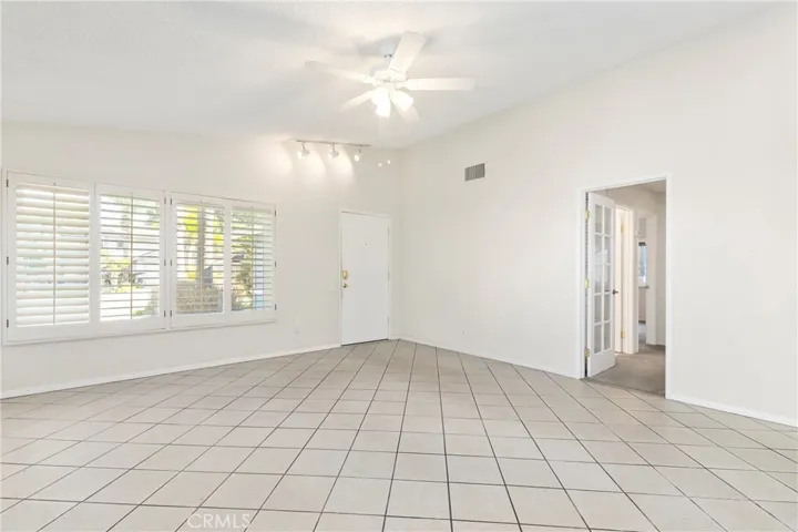 Living room looking at front door