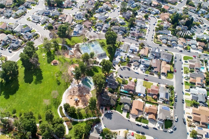 Areal view of Mountain View Park and Property