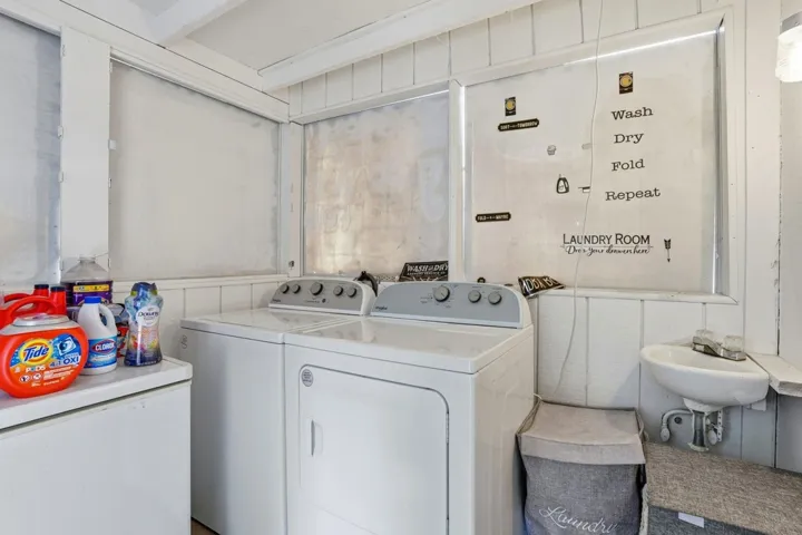 Laundry area with washer and dryer
