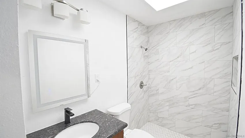 2ND BATHROOM WITH NEW TILE SHOWER