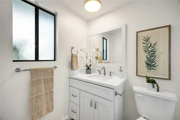 First floor remodeled powder room (half bath)