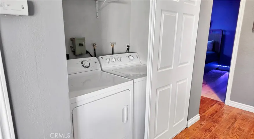 Washer & dryer hookups inside condo