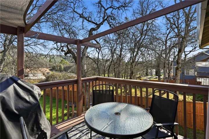 Such a lovely wooded view of the open space.