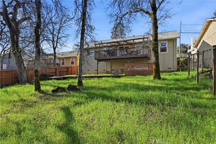 Large backyard space.