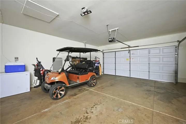Finished garage is clean and ready for your hobbies and/or storage needs.