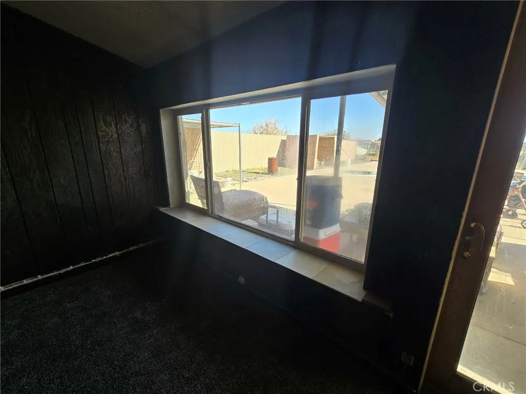 Window at family room toward back yard.