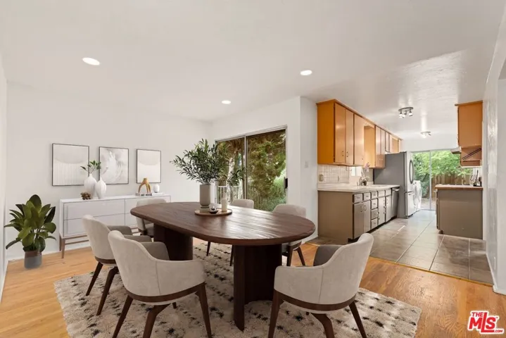 Virtually staged Dining room