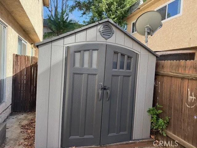 Storage in patio