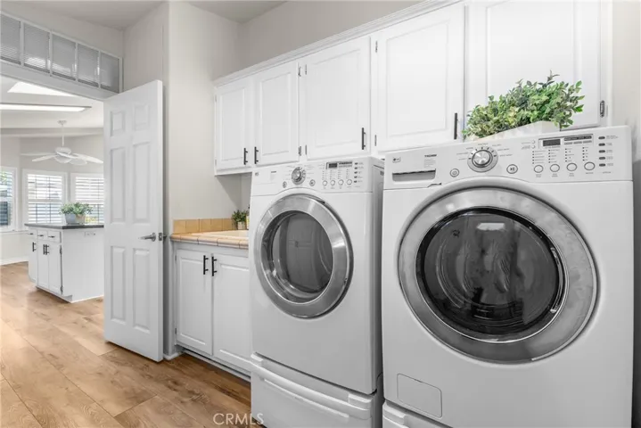 Interior laundry room