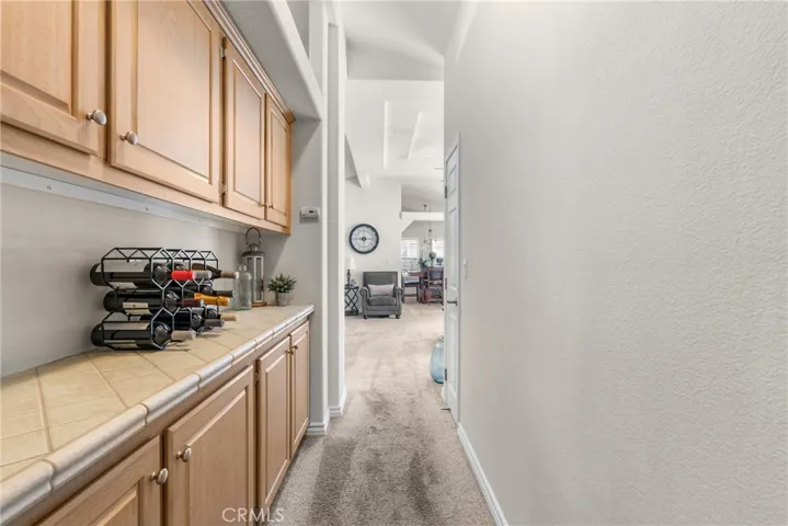 Hallway with ample storage