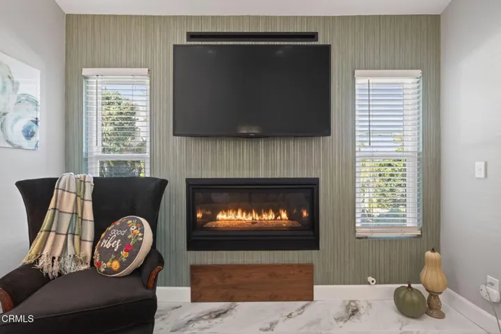 Customized wall with built-in features