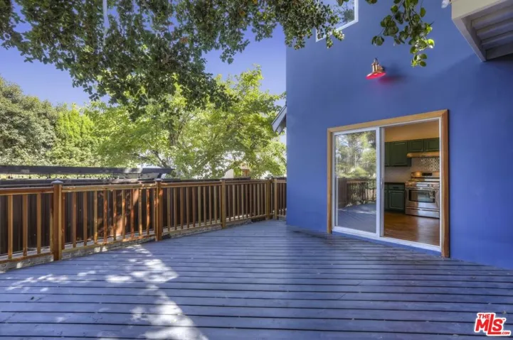 Rear porch off kitchen