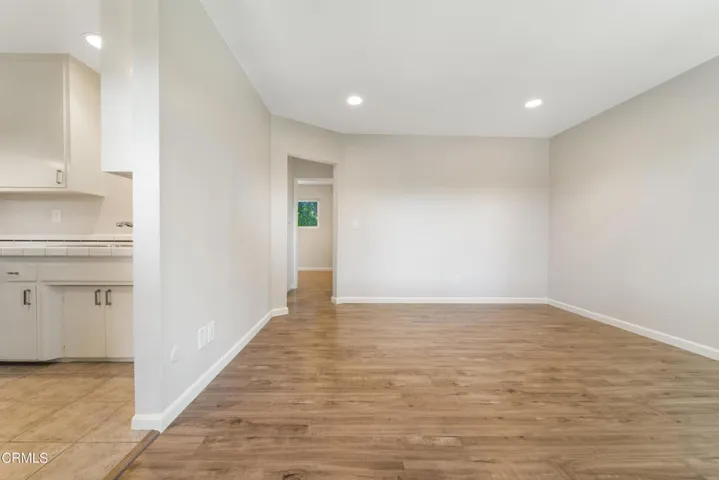 Living room and kitchen