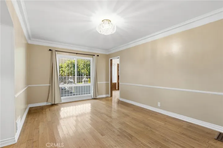 Spacious dining room