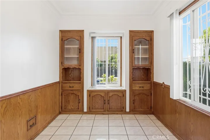 Dining area w/ authentic cupboards