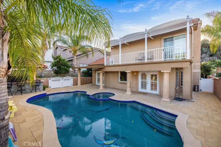 updated heated Pebble Tec pool and spa