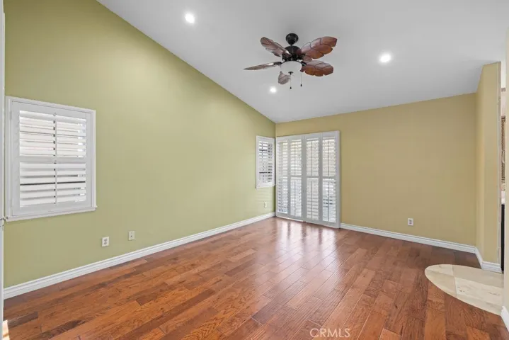 2nd floor primary & French door to balcony