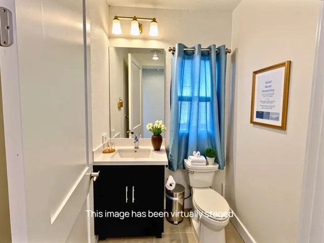 Virtually Staged - Half Bath