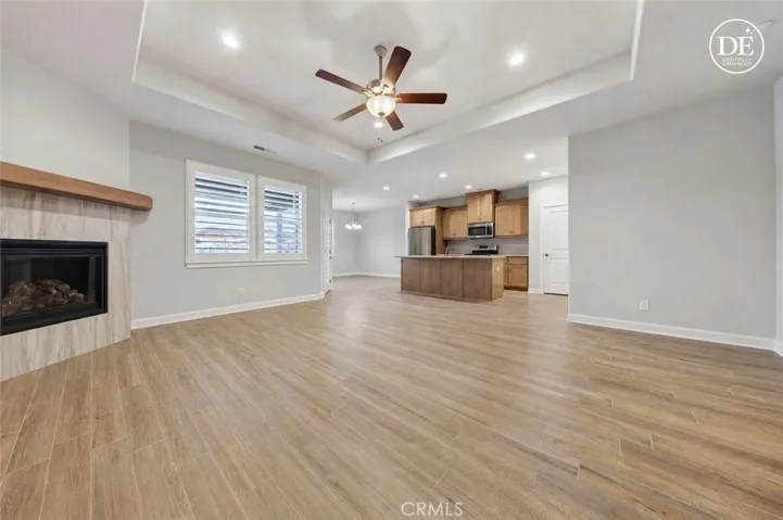 AI Modified Picture of Kitchen and Living Room