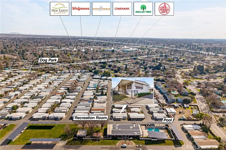 Close proximity to shoping, eateries, pharmacy & movie theatre