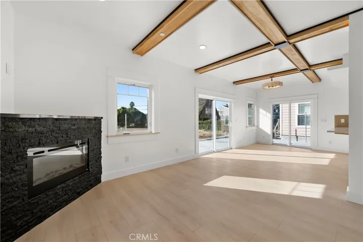 living room and dining