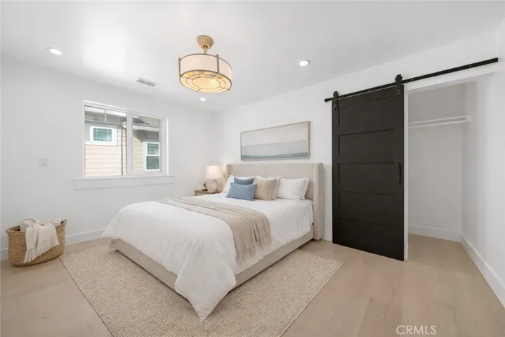 Virtually staged upstairs bedroom 1