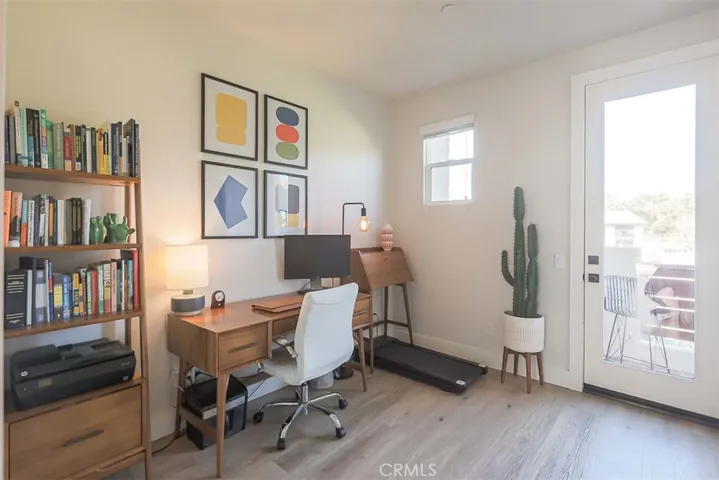 Downstairs room with balcony