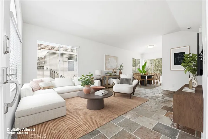 Living Room - Virtually staged - Digitally enhanced