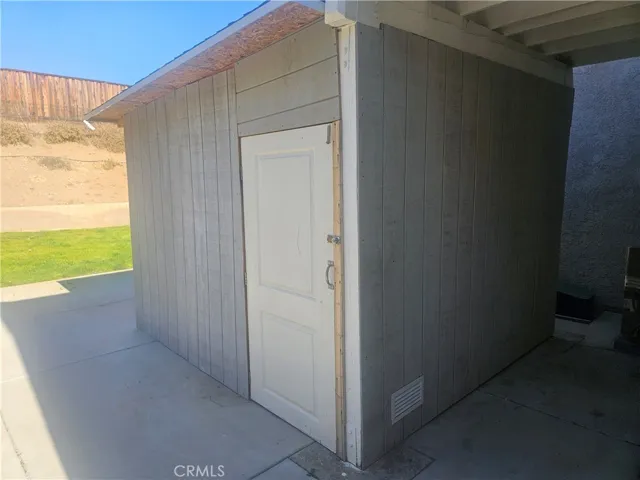 built in shed