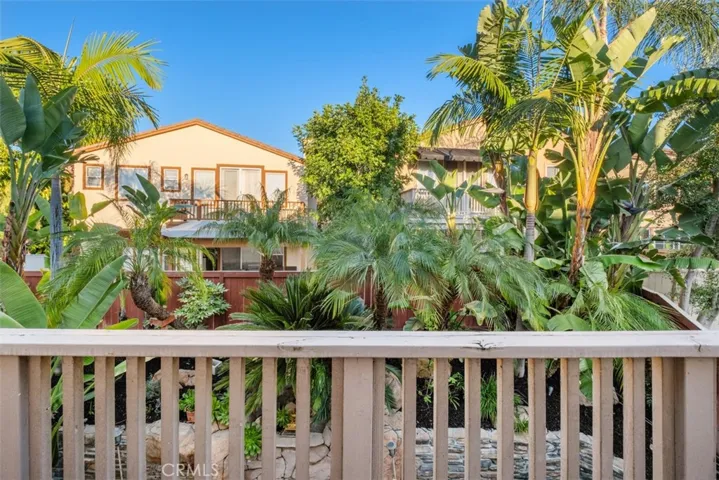 Balcony off the primary bedroom.