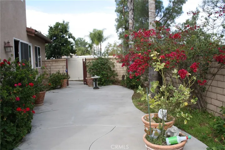 Back Patio Area outside of The Great Room and Kitchen. Nice for Entertaining. Gas Hook-up for BBQ.