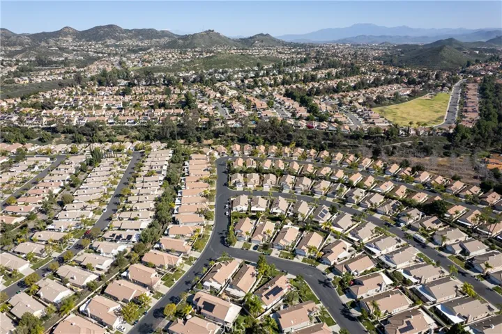 Sweeping Aerial View Of The Community And Scenic Area